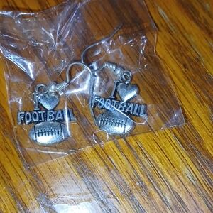 I love football earrings